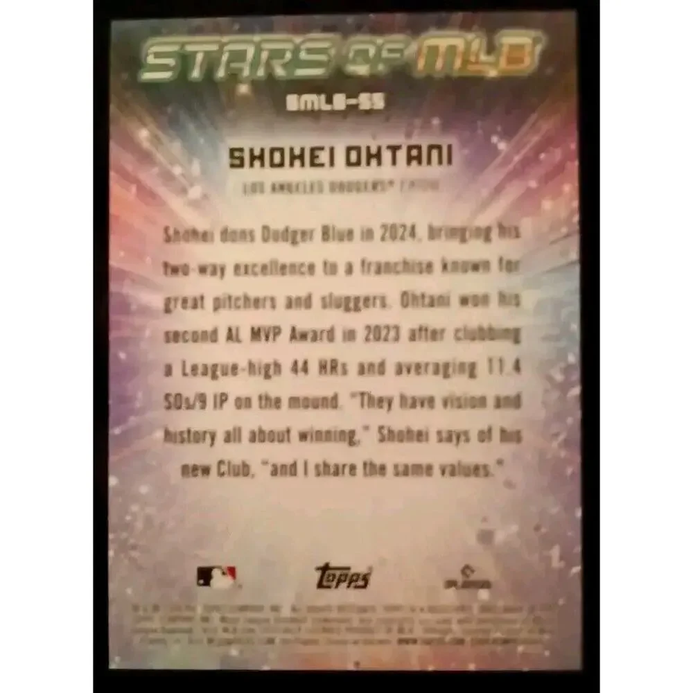 2024 Topps Series 2 - Stars of MLB #SMLB-55 Shohei Ohtani - Picture 3 of 4